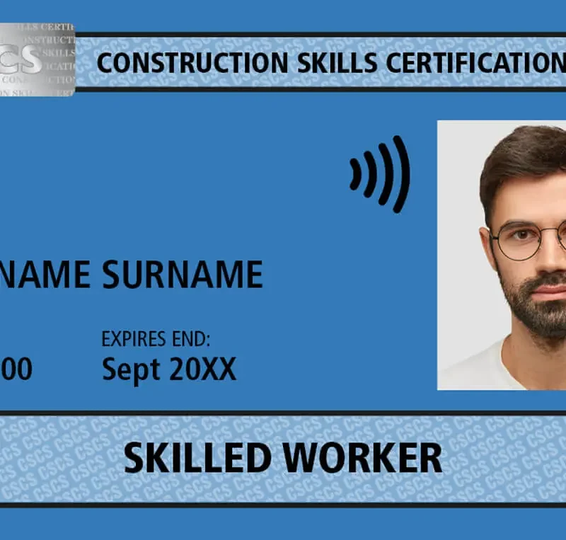 Blue Cscs Card Skilled Worker​